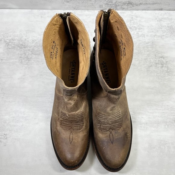 Shyanne Leather Studded Ankle Western Boots - Women's Size 8.5 - Picture 8 of 11